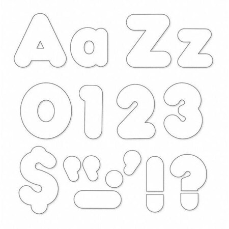 TREND ENTERPRISES White 4" Casual Combo Ready Letters (T-79905)