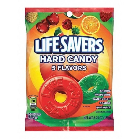 Wrigleys LifeSavers 5 Flavors, 6.25 oz 08501