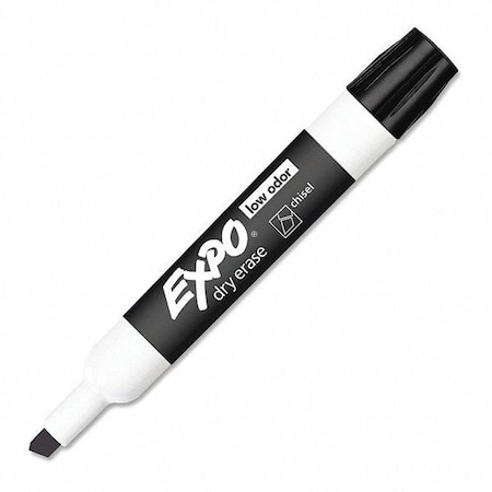 Expo Marker, Dryerse, Lo, Chisel, Bk, PK12 80001