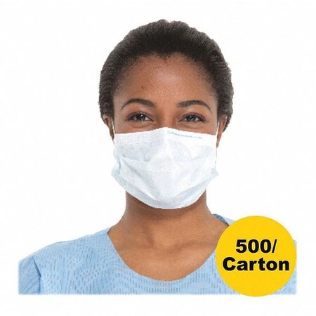 Kimberly-Clark Disposable Procedural Face Mask, Universal, Blue, 500PK 47080