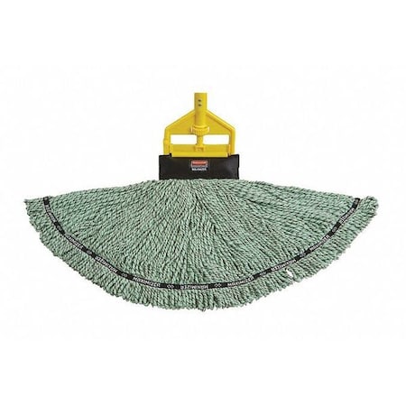 Rubbermaid Commercial Mop, Blend, Maximizer, Lg, Green, PK6 1924784CT