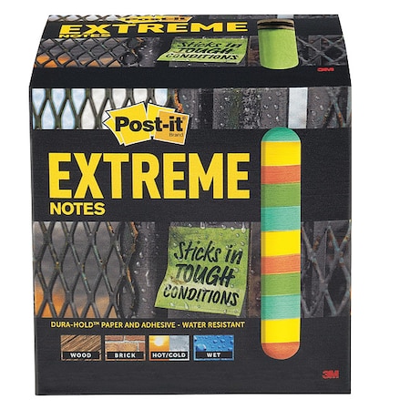 3M Extreme Post-it Notes, Assorted, 12 Pads/Pack XTRM3312TRYX