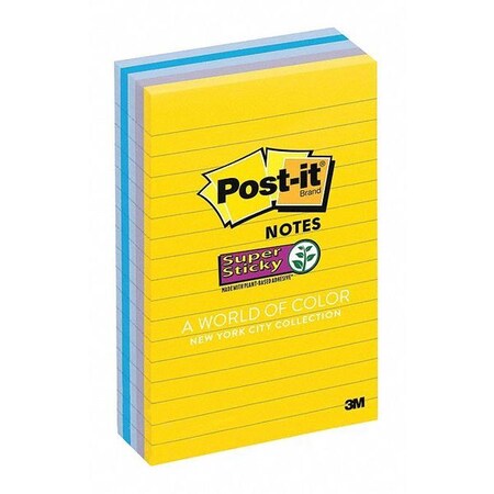 Post-It Notes, Sprstky, Nyc, Lined, 4"x6" 6605SSNY