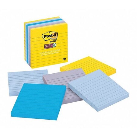 Post-It Notes, Supr Sticky, Lined, Nyc 6756SSNY