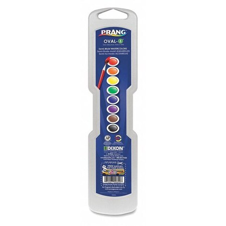 Dixon Paint, Water Colors, Oval, 8 Colors 00800