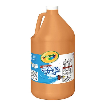 Crayola Paint, Washable, 128oz, Orange 542128036