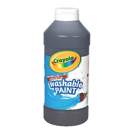Crayola Paint, Washable, 16oz, Black 542016051