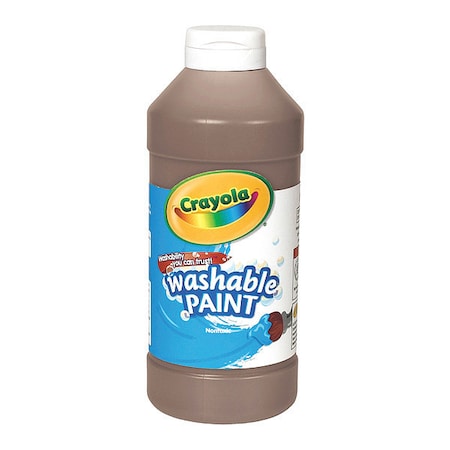 Crayola Paint, Washable, 16oz, Brown 542016007