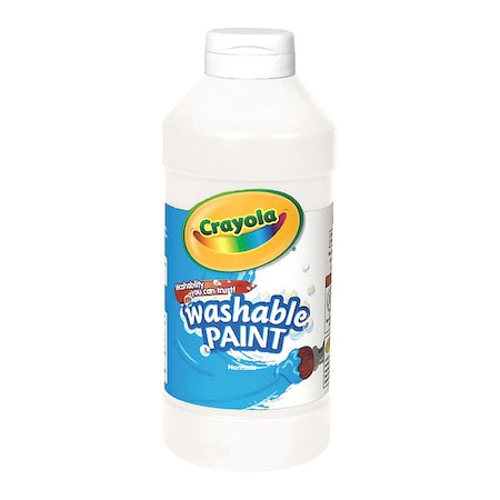 Crayola Paint, Washable, 16oz, White 542016053