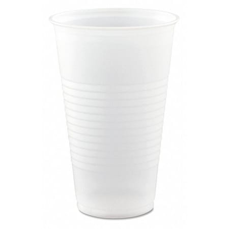 Dart Plastic Cold Cups, 16 oz., 50 Sleeve, PK20 Y16T