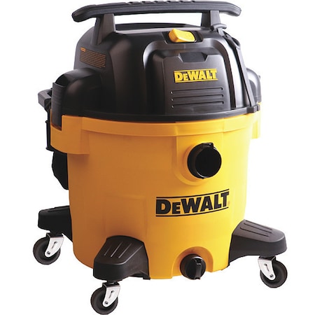 Dewalt Wet/Dry Vacuum, 10 gal., 5.5 HP, Poly, Disposable, 90 cfm, 5-1/2 HP DXV10P