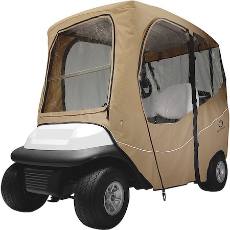 Classic Accessories Golf Cart Enclosure, Roof, 2 Person, Light Khaki, Short 40-049-335801-00