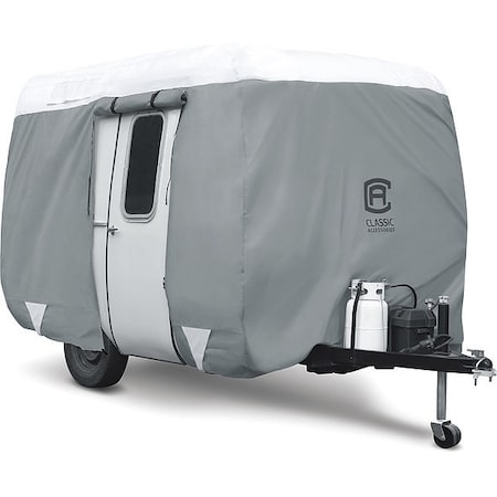 Classic Accessories Fibrglass Trailer Cover, 11 ft- 13 ft Grey 80-295-153101-RT
