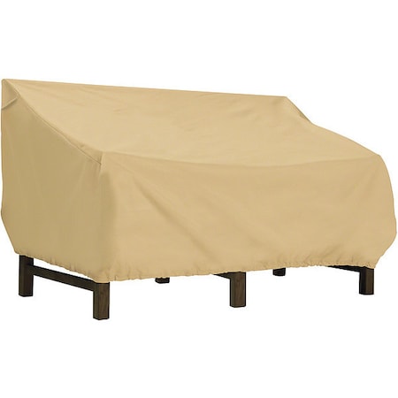 Classic Accessories Terrazzo Deep Seated Patio Loveseat Cover, Small, Sand, 60"x42" 55-899-022001-EC