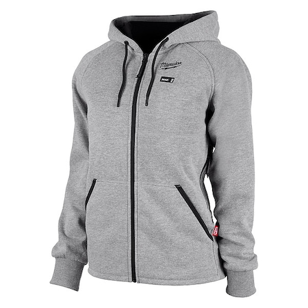 Milwaukee Tool Women's Heated Hoodie, 336-21, 3 Settings, 8 hr Time, Zipper Closure, Gray, Size XS 336G-21XS