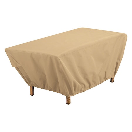Classic Accessories Terrazzo Rectangular Coffee Table Cover, Sand, 49"x26" 59962-EC