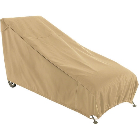 Classic Accessories Terrazzo Chaise Lounge Cover, Medium, Sand, 68"x30.5" 58952-EC