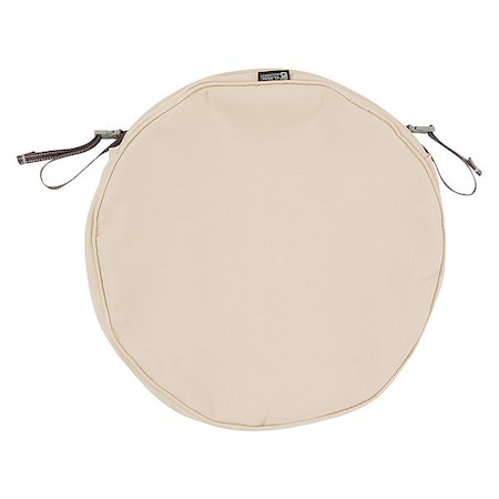 Classic Accessories Montlake Round Dining Seat Cushion Slipcover, Antique Beige, 18"x18" 60-010-010301-RT
