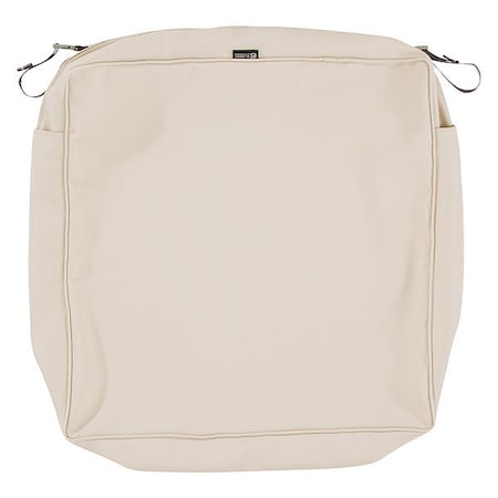 Classic Accessories Montlake Square Lounge Seat Cushion Slipcover, Antique Beige, 21"x21" 60-178-010301-RT