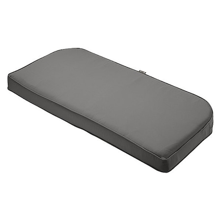 Classic Accessories Montlake Bench/Settee Contoured Back Cushion, Light Charcoal, 18"x41" 62-016-LCHARC-EC
