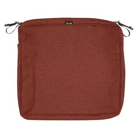 Classic Accessories Montlake Rectangle Dining Seat Cushion Slipcover, Heather Henna, 19"x21" 60-097-016601-RT