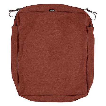 Classic Accessories Montlake Rectangle Lounge Seat Cushion Slipcover, Heather Henna, 25"x23" 60-316-016601-RT