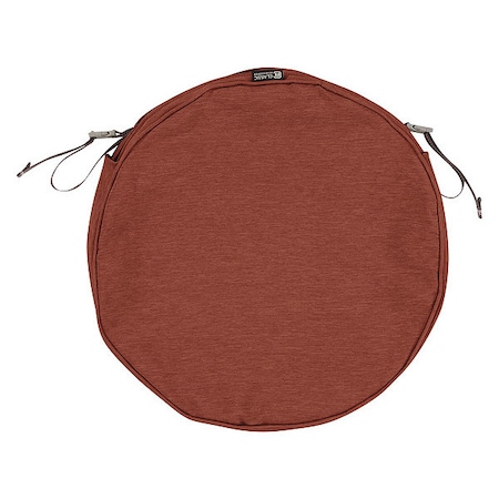Classic Accessories Montlake Round Dining Seat Cushion Slipcover, Heather Henna, 18"x18" 60-094-016601-RT