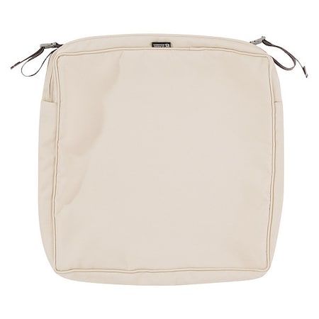 Classic Accessories Montlake Square Dining Seat Cushion Slipcover, Antique Beige, 19"x19" 60-011-010301-RT