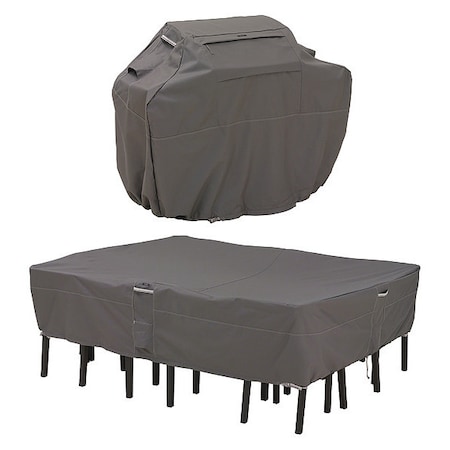 Classic Accessories Rect/Oval Grill Cover, Bundle, Medium/Large 55-927-035103-EC
