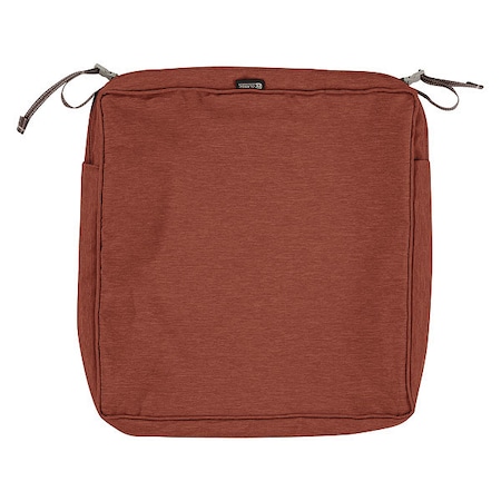 Classic Accessories Montlake Square Dining Seat Cushion Slipcover, Heather Henna, 17"x17" 60-093-016601-RT