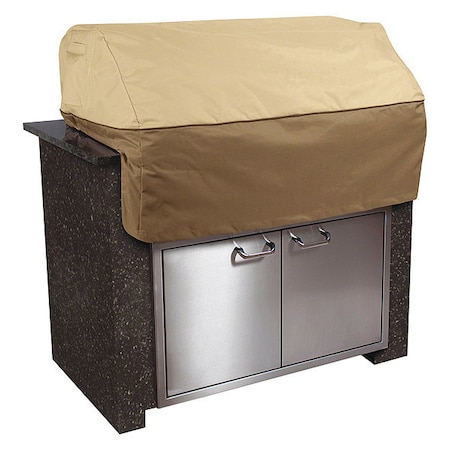 Classic Accessories Island BBQ Grill Top Cover, Small, Beige 55-053-021501-00