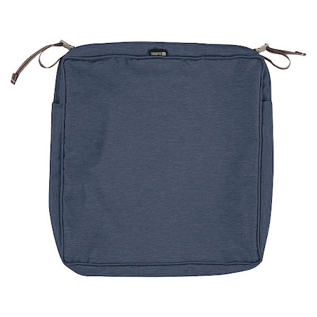 Classic Accessories Montlake Square Dining Seat Slipcover, Heather Indigo, 19"x19" 60-123-015501-RT