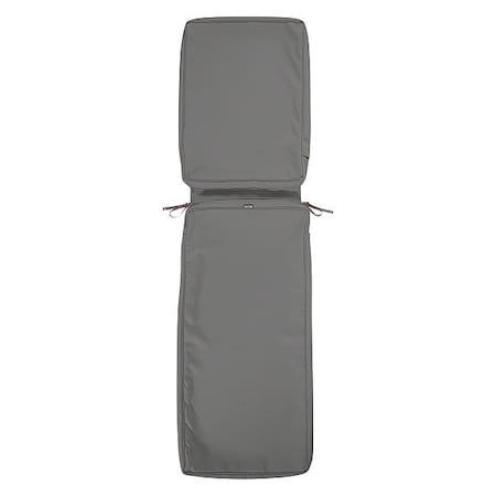 Classic Accessories Montlake Chaise Lounge Cushion Slipcover, Light Charcoal, 80"x26" 60-240-010801-RT