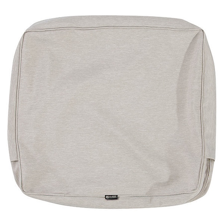 Classic Accessories Montlake Lounge Back Cushion Slipcover, Heather Grey, 25"x4" 60-061-011001-RT