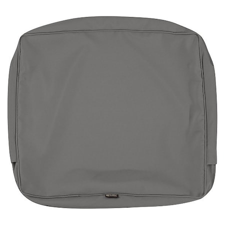 Classic Accessories Montlake Lounge Back Cushion Slipcover, Light Charcoal, 21"x4" 60-231-010801-RT