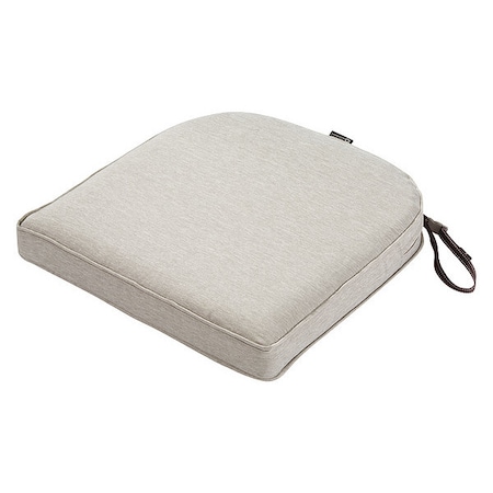 Classic Accessories Montlake Contoured Dining Seat Cushion, Heather Grey, 20"x20" 62-006-HGREY-EC