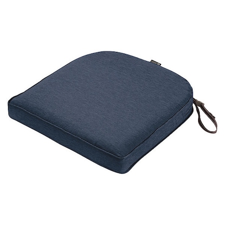 Classic Accessories Montlake Contoured Dining Seat Cushion, Blue, 20", 20"x20" 62-006-INDIGO-EC