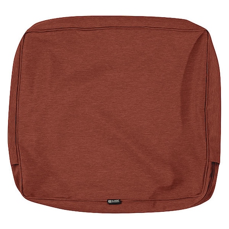 Classic Accessories Montlake Lounge Back Cushion Slipcover, Heather Henna, 21"x 22"x4" 60-207-016601-RT