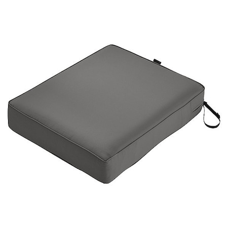 Classic Accessories Rectangle Lounge Seat Cushion, Grey 62-021-LCHARC-EC