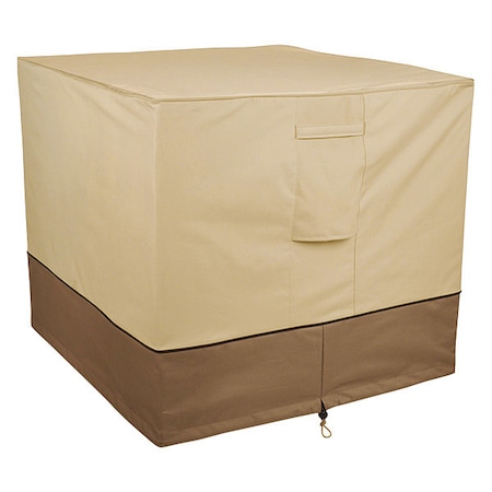 Classic Accessories Veranda Cover, Squareare Air Conditioner, Antique Beige, 34"x34" 73132