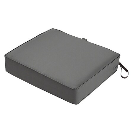 Classic Accessories Rec Lounge, Seat Cushion, Grey, 25" 62-054-LCHARC-EC