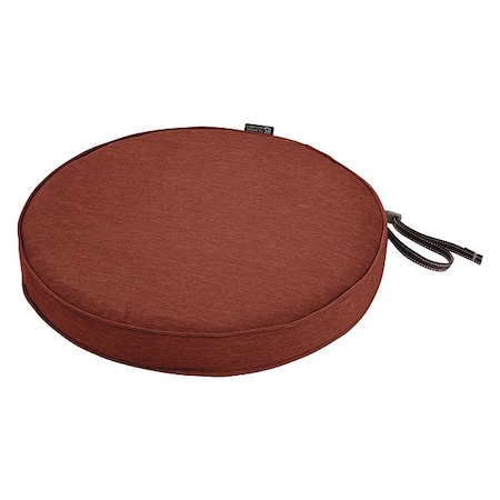 Classic Accessories Round Dining Seat Cushion, Heather Henna, 15" Dia 62-002-HHENNA-EC