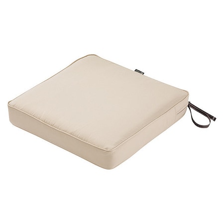Classic Accessories Square Dining Seat Cushion, Antique Beige, 19" 62-008-BEIGE-EC