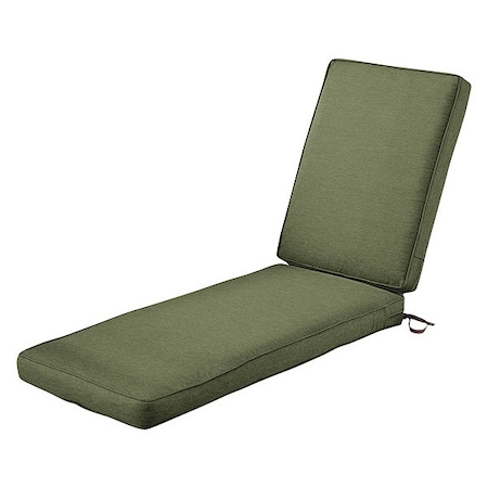Classic Accessories Chaise Lounge Cushion, Green, 72"x21"x3" 62-001-HFERN-EC