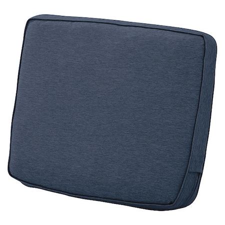 Classic Accessories Lounge Back Cushion, Heather Indigo, 25" x 18" x 4" 62-026-INDIGO-EC