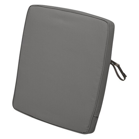Classic Accessories Dining Back Cushion, Grey, 21" x 23" x 2" 62-022-LCHARC-EC