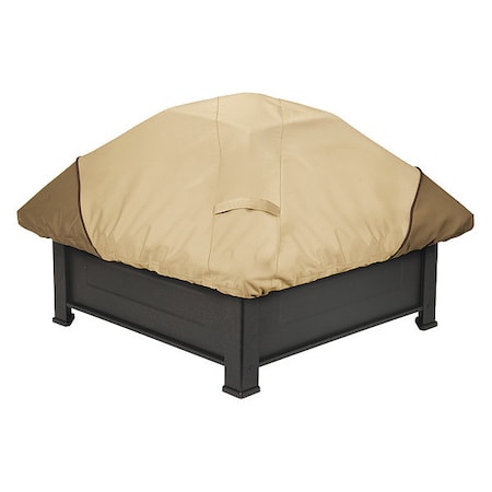 Classic Accessories Fire Pit Cover, Cover, Sqr. Fire Pit, Beige 71942