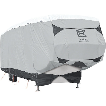 Classic Accessories Trailer Cover, 41 ft-44 ft L, Black/Grey/White 80-367-102001-EX