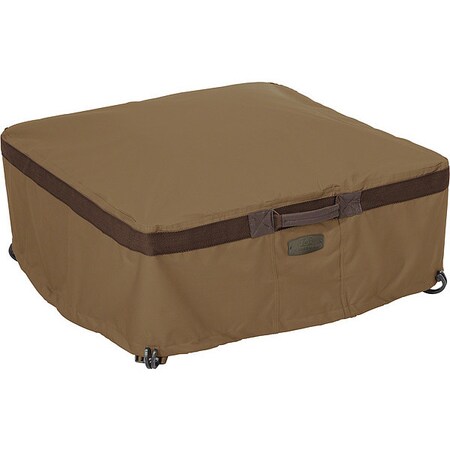 Classic Accessories Fire Pit Cover, Fire Pit Cover, Smll, Hckry/Oak/Mhgny Sq 55-635-240101-EC