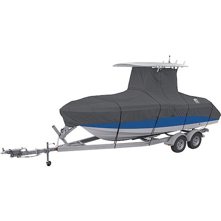Classic Accessories StormPro T-Top Boat Cover, MdlD, Charcoal, 17 ft - 19 ft L 20-307-111001-RT